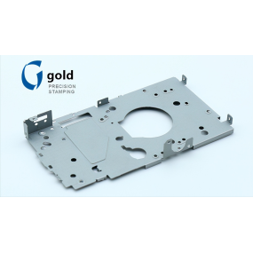 Metal plate punching and stamping method